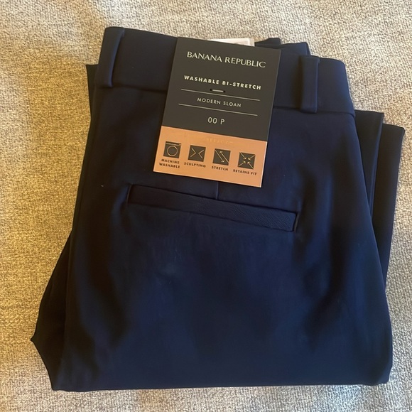 NWT Banana Republic Navy Skinny Sloan Pant - Picture 5 of 8